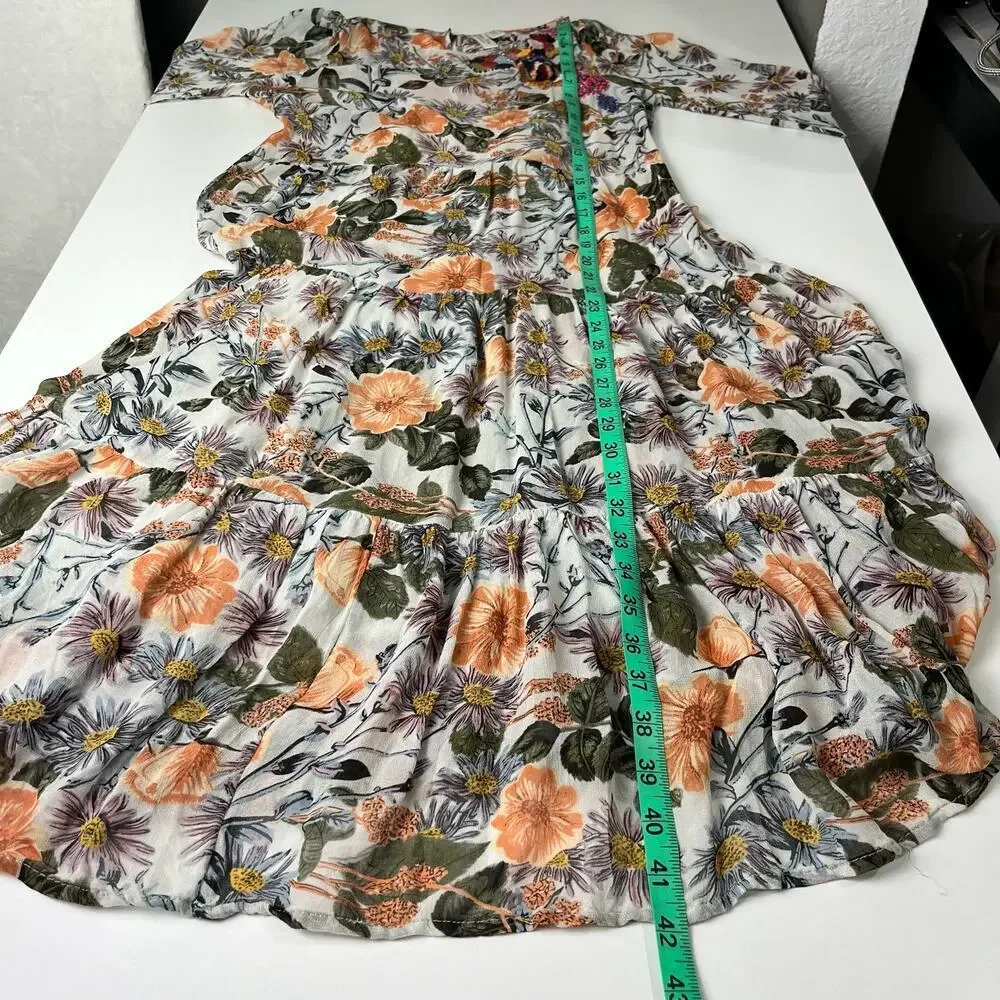 Anthropologie Floral Midi Dress - Multicolor - Picture 7 of 15